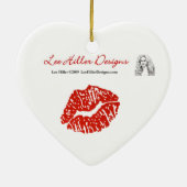 Schöne Peacock Feathers Keramikornament (Hinten)