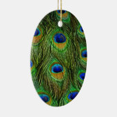 Schöne Peacock Feathers Keramikornament (Rechts)