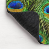Schöne Peacock Feathers Mousepad (Ecke)