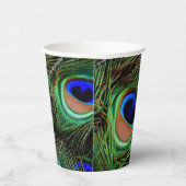 Schöne Peacock Feathers Pappbecher (Rechts)