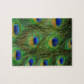 Schöne Peacock Feathers Puzzle (Horizontal)