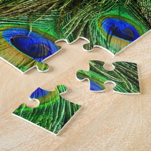 Schöne Peacock Feathers Puzzle (Seite)