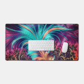 Schöne Peacock Feathers Schreibtischunterlage (Tastatur & Maus)