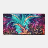 Schöne Peacock Feathers Schreibtischunterlage (Vorderseite)