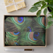 Schöne Peacock Feathers Seidenpapier (Geschenk)