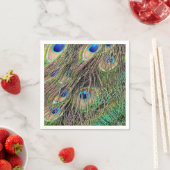 Schöne Peacock Feathers Serviette (Beispiel)