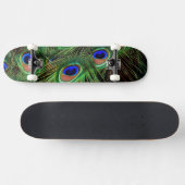 Schöne Peacock Feathers Skateboard (Horizontal)