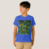 Schöne Peacock Feathers T-Shirt (Vorne ganz)