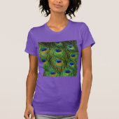 Schöne Peacock Feathers T-Shirt (Vorderseite)