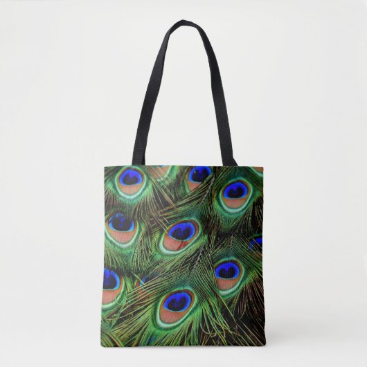 Schöne Peacock Feathers Tasche (Vorderseite)