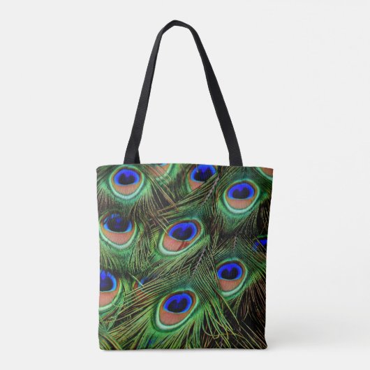 Schöne Peacock Feathers Tasche (Rückseite)