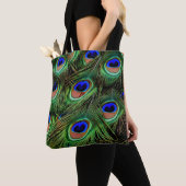 Schöne Peacock Feathers Tasche (Von Nahem)