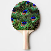 Schöne Peacock Feathers Tischtennis Schläger (Vorderseite)