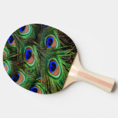 Schöne Peacock Feathers Tischtennis Schläger (Seitenansicht)