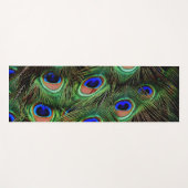 Schöne Peacock Feathers Yogamatte (Vorderseite (Horizontal))