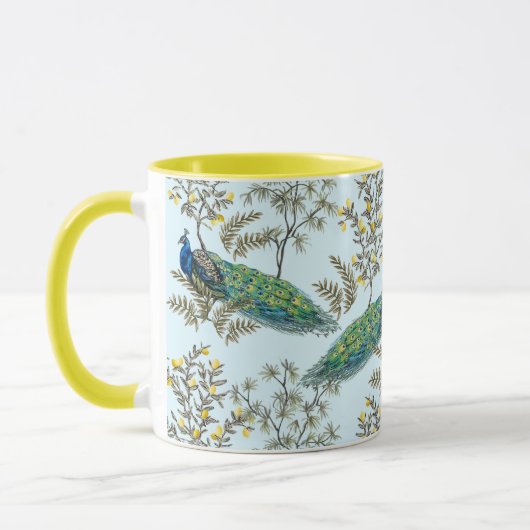Schöne Peacock Pattern-Tasse Tasse (Links)