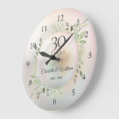 Schöne Pearl 30 Jahre Jubiläum Grüne Große Wanduhr (Winkel)