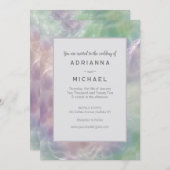 Schöne Pearl Iridescent Hochzeit Einladung (Vorne/Hinten)