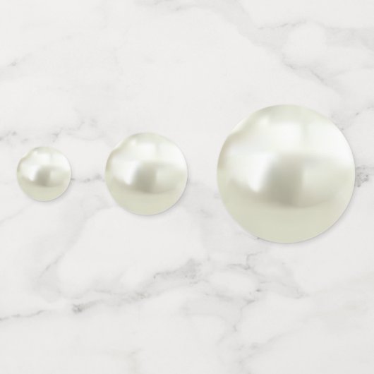 Schöne Pearls Beach Hochzeitstisch Confetti Konfetti (Rückseiten)