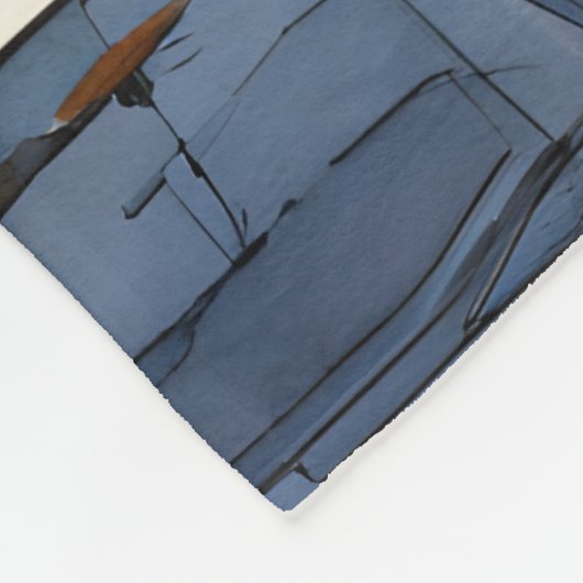 Schöne Pen- und Tintenskizze von San Francisco Fleecedecke (Ecke)