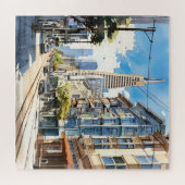 Schöne Pen- und Tintenskizze von San Francisco Puzzle (Horizontal)