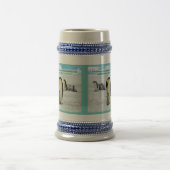 Schöne Penguin-Schrift 1 John 4:16 Bierglas (Mittel)