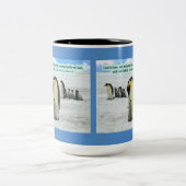 Schöne Penguin-Schrift 1 John 4:16 Zweifarbige Tasse (Mittel)