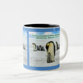 Schöne Penguin-Schrift 1 John 4:16 Zweifarbige Tasse (VorderseiteRechts)