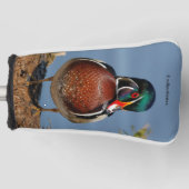 Schöne Pensive Holzente im Marsch Golf Headcover (Vorderseite)