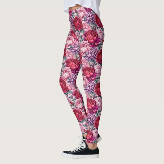 Schöne Peonies Leggings (Links)