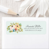 Schöne Peonies Rücksendeadresse (Insitu)