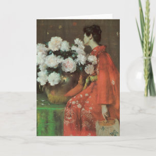 Schöne Peonies von William Merritt Chase Karte