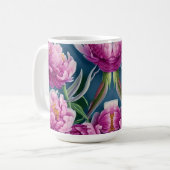 Schöne Peonings im Landgarten Kaffeetasse (Vorderseite Links)