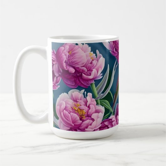 Schöne Peonings im Landgarten Kaffeetasse (Links)