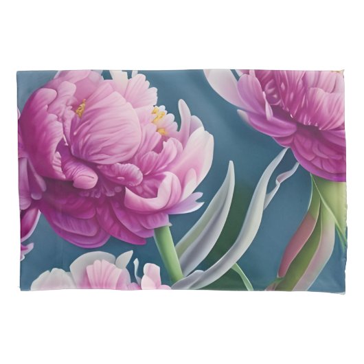 Schöne Peonings im Landgarten Kissenbezug (Vorderseite-Links)