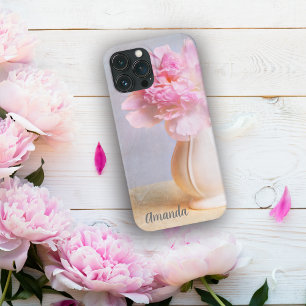Schöne Peony in Farm Vase personalize Case-Mate iPhone Hülle