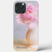 Schöne Peony in Farm Vase personalize Case-Mate iPhone Hülle (Rückseite)
