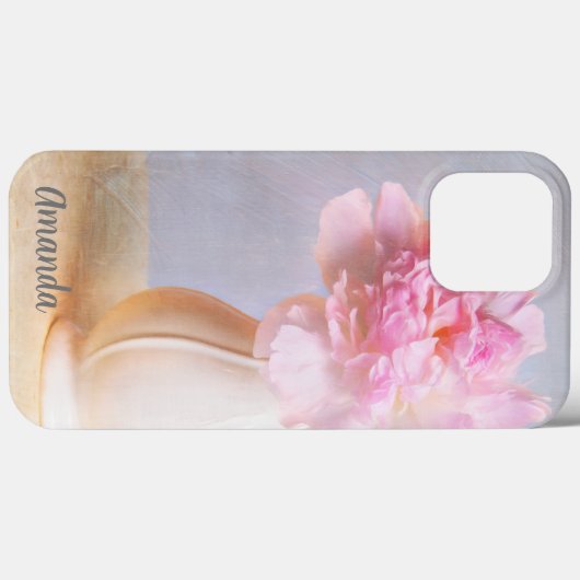 Schöne Peony in Farm Vase personalize Case-Mate iPhone Hülle (Rückseite (Horizontal))