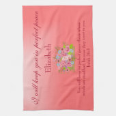 Schöne perfekte Friedensbibel Verse Geschirrtuch (Vertikal)