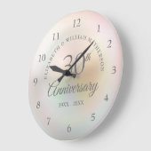 Schöne Perle 30. Hochzeitstag Große Wanduhr (Winkel)