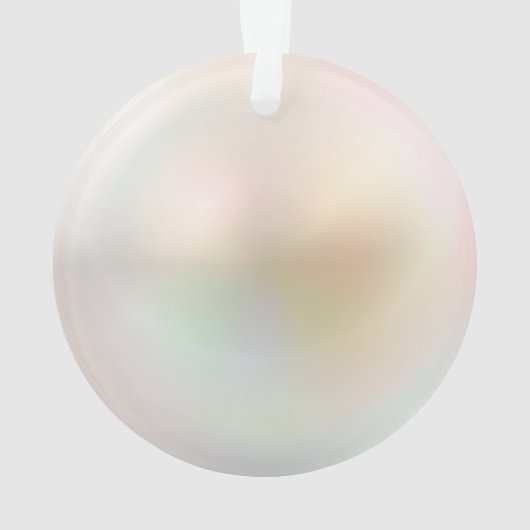 Schöne Perle 30. Hochzeitstag Ornament (Rückseite)