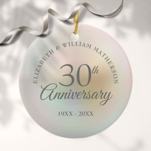 Schöne Perle 30. Jubiläum Keramik Ornament