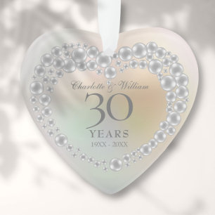 Schöne Perle 30. Jubiläum Ornament