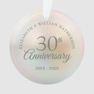Schöne Perle zum 30. Hochzeitstag Foto Ornament