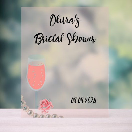 schöne Perlen und Brautparty der Staatsanwaltschaf Acrylschild (Neutral)