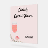 schöne Perlen und Brautparty der Staatsanwaltschaf Acrylschild (Winkel)