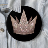 Schöne Perlenperlen Glitzer Krone goldene Bronze Button (Beispiel)