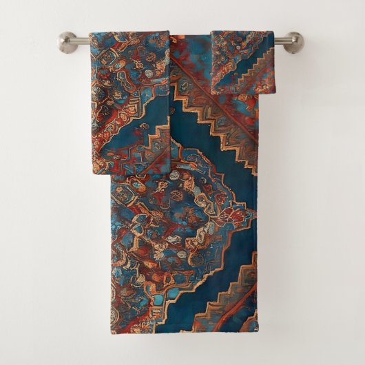 Schöne persische Alte Muster Moderne Sammlung Badhandtuch Set (Insitu)