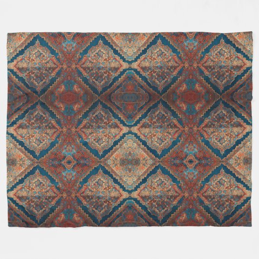 Schöne persische Alte Muster Moderne Sammlung Fleecedecke (Vorderseite (Horizontal))