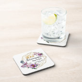 Schöne Personalisiert 50 Jahre alt Getränkeuntersetzer (Rechte Seite)